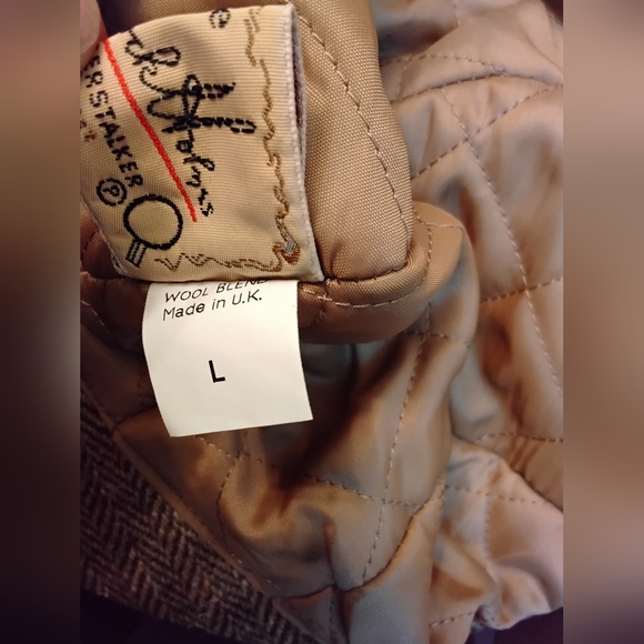 Vintage Handmade Sherlock Holmes Deerstalker Hat – Genuine Collectible - Picture 3 of 7